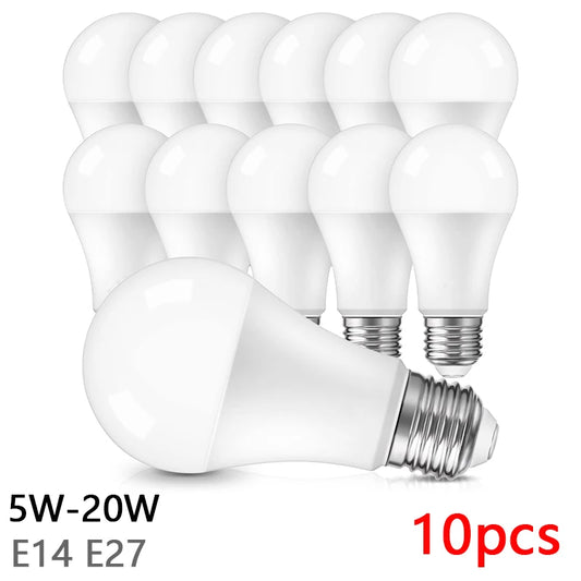 10 Unidades - Lampada Bulbo - LED 120/220V - 3W, 6W, 9W, 12W, 15W, 18W, 20W - KIT